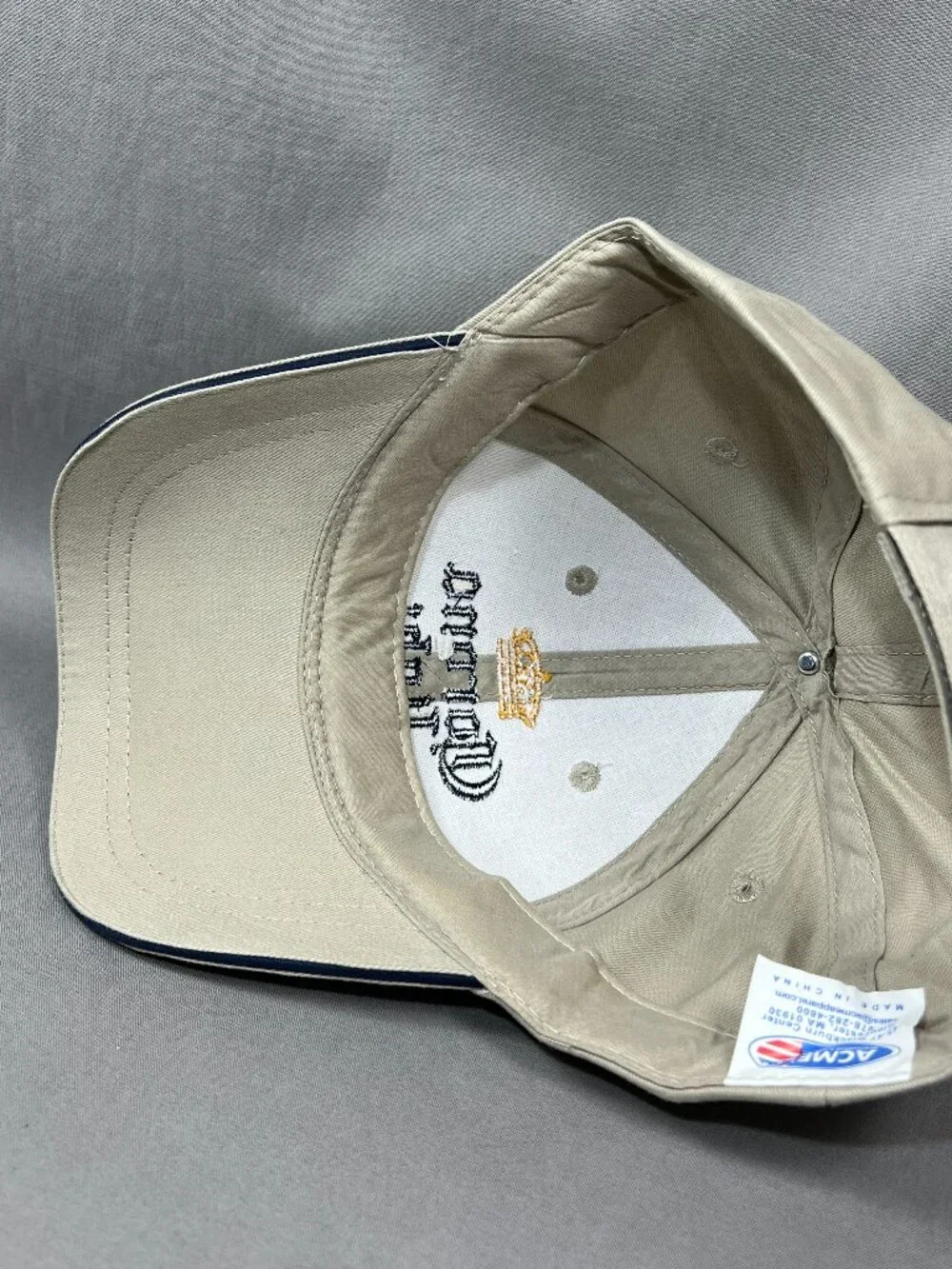 Corona Light Beer ACME Strapback Hat Khaki Baseball Mexico Adjustable Adult Cap